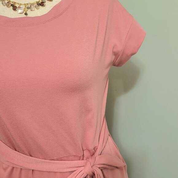 Merokeety Size Med Pink T Shirt Dress - Picture 6 of 7
